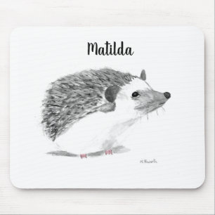 Name des süßen Tiers Baby Igel Mousepad