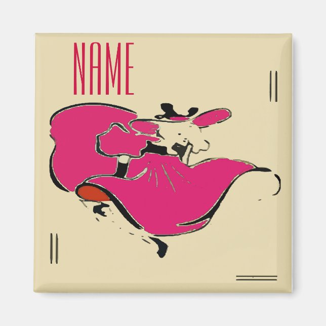 Name des Tanzers Magnet (Vorne)