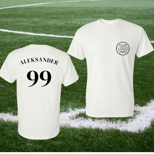 Name des Teams Einfacher Sport T-Shirt (Von Creator hochgeladen)
