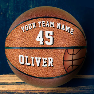 Name des Teams für Leather Print Player Basketball