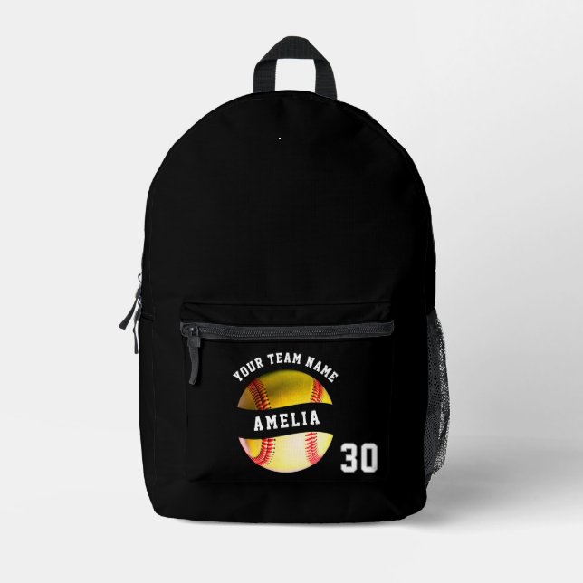Name des Teams Name Sport Bedruckter Rucksack (Vorderseite)