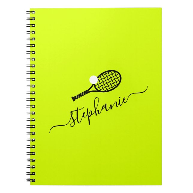 Name des Tennisspielers Team Club Camp Notizblock (Vorderseite)