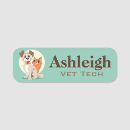 Name des Tieres Namensschild