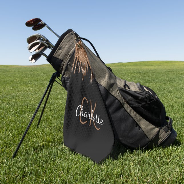 Name des Tropfens des Glitzer Golfhandtuch (Gras)