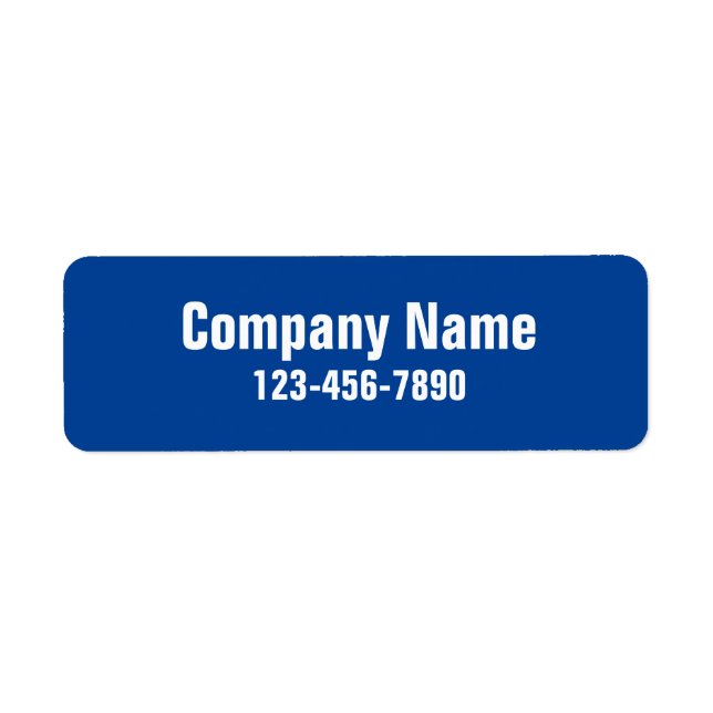 Name des Unternehmens Blue Phone Number Product La (Vorne)