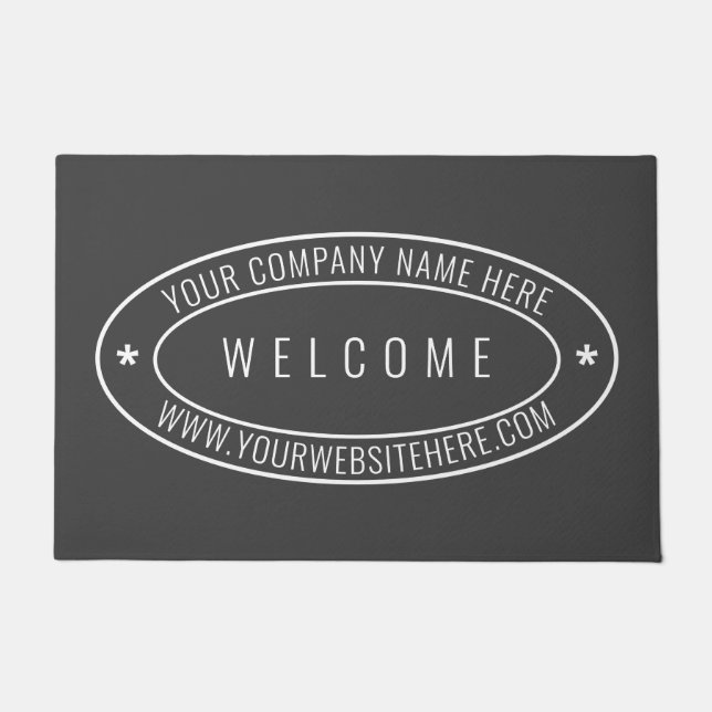 Name des Unternehmens für Ihre Firma Fußmatte (Vorderseite)