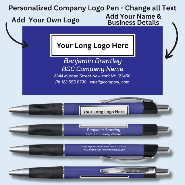 Name des Unternehmens, Hintergrund des Royal Bue h Kugelschreiber (Von Creator hochgeladen)