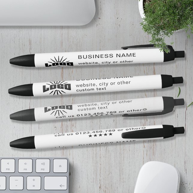Name des Unternehmens mit dem Logo "White Business Kugelschreiber (Von Creator hochgeladen)