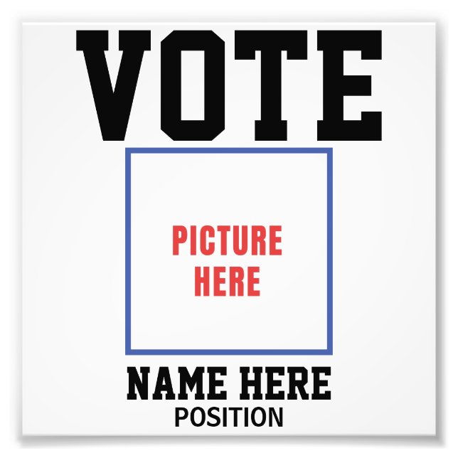 NAME DES VOLLSTIMMENDEN FOTOS FOTODRUCK (Vorne)