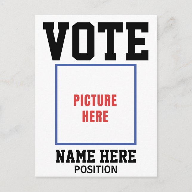 NAME DES VOLLSTIMMENDEN FOTOS POSTKARTE (Vorderseite)