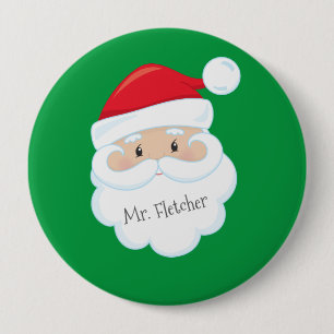 Name des Weihnachtsmanns im Bart-Button Button