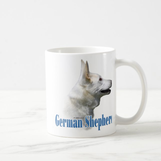Name des Weißdeutschen Schäferhirten Kaffeetasse (Rechts)