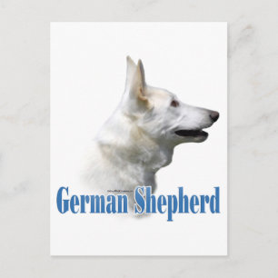 Name des Weißdeutschen Schäferhirten Postkarte