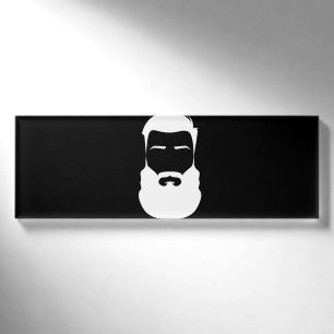 Name des weißen Beines Namenschild