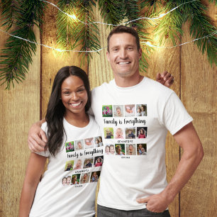 Name des Wiedersehen-Zitats der Familie 12 FotoCol T-Shirt