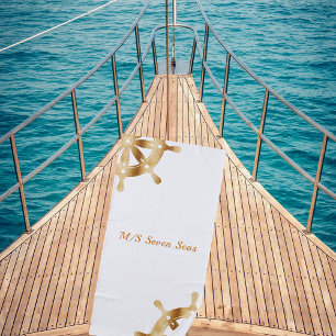 Name des Yacht-Yacht-Bootes Strandtuch