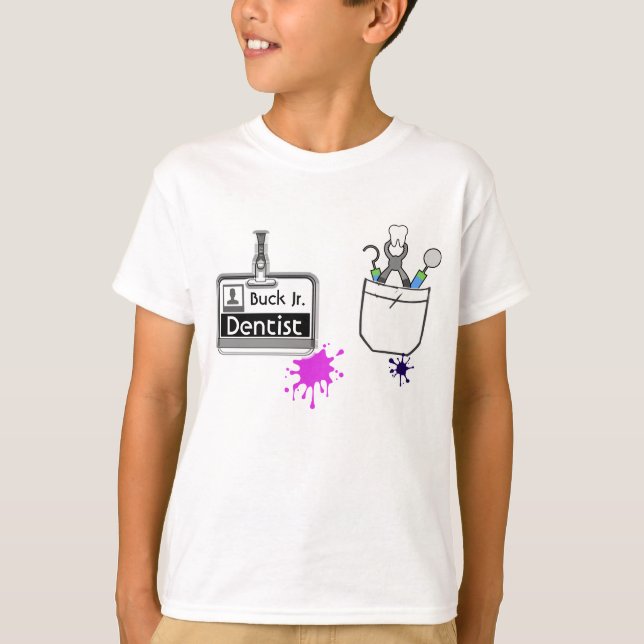 Name des Zahnarztes für den benutzerdefinierten Be T-Shirt (Vorderseite)