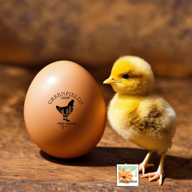 Name des Zuchtbetriebs RUSTIC flora Gummistempel (Von Creator hochgeladen)