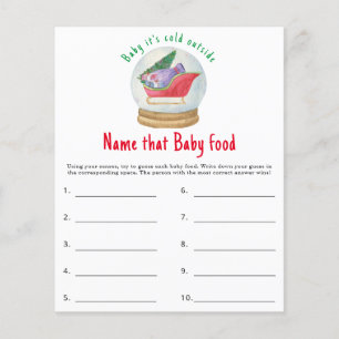 Name dieses Babynahrung - Baby-Dusche-Spiel