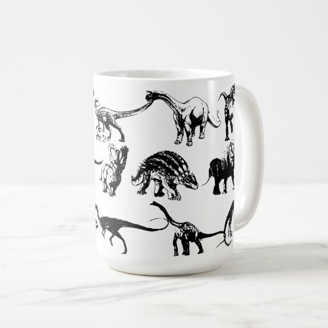 Name dieses Dinosauriers Kaffeetasse (VorderseiteRechts)