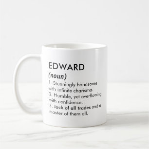 Name Edward, Bearbeitbarer Name, Benutzerdefiniert Kaffeetasse