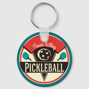 Name eines Pickleball-Teamspielers Schlüsselanhänger