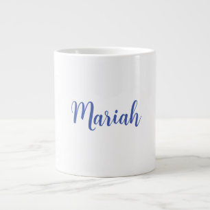 Name Elegant Creative Classical Blue White hinzufü Jumbo-Tasse