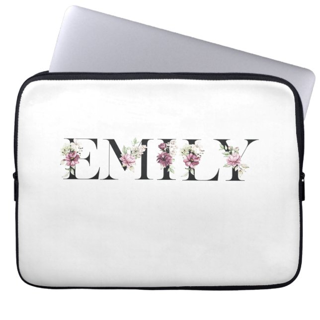 Name Emily Laptopschutzhülle (Vorderseite)