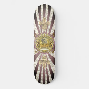 Name Familienwappen Ritter Schild individuelle Nam Skateboard