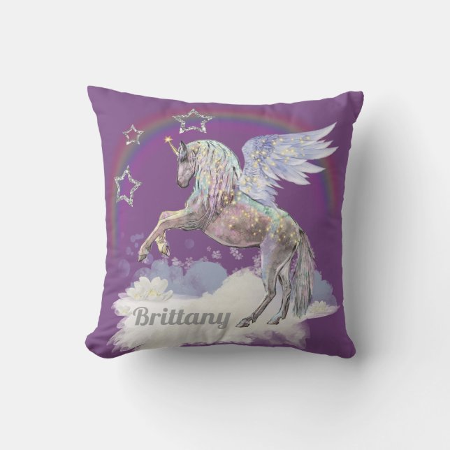 Name Fantasy Unicorn Wohngestaltung Kissen hinzufü (Vorderseite)
