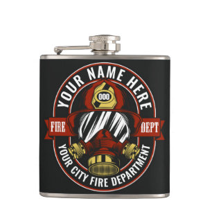 NAME-Feuerwehrhelm-Maske Feuerwehrrettung anpassen Flachmann