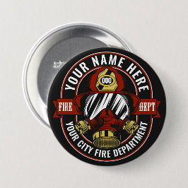 NAME Firefighter-Helm-Maske anpassen Feuer retten Button