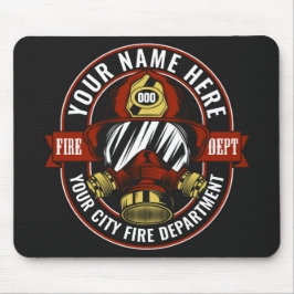 NAME Firefighter-Helm-Maske anpassen Feuer retten Mousepad