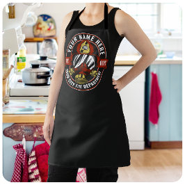 NAME Firefighter-Helm-Maske anpassen Feuer retten Schürze