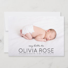 Name Foto Overlay Pastel Terrazzo Birth Ankündigung
