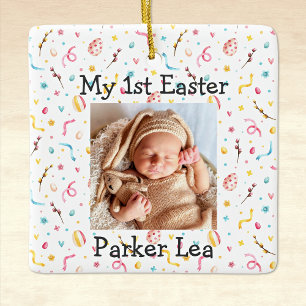 Name Foto Text Foto Andenken Mein 1. Ostern Keramikornament