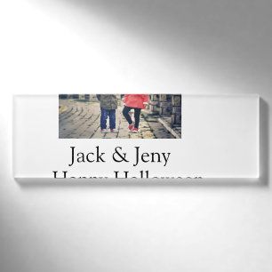 Name Foto Text Halloween Junge Namenschild