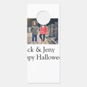 Name Foto Text Halloween Junge Türanhänger