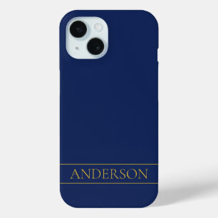 Name für Navy & Gold-Name oder Unternehmen Case-Mate iPhone Hülle