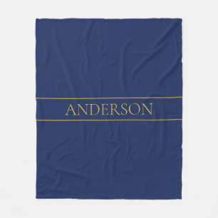 Name für Navy & Gold-Name oder Unternehmen Fleecedecke
