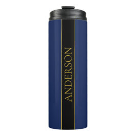 Name für Navy & Gold-Name oder Unternehmen Thermosbecher