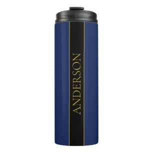 Name für Navy & Gold-Name oder Unternehmen Thermosbecher