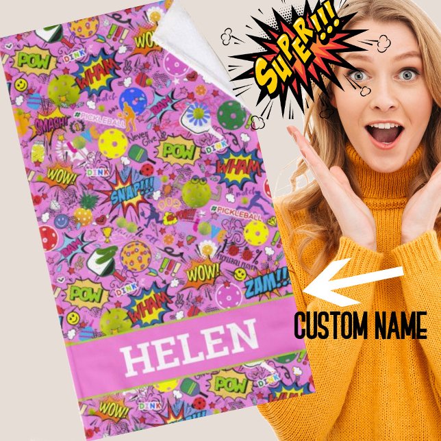 Name 😍 gemischten Pickleball pink Handtuch (Von Creator hochgeladen)