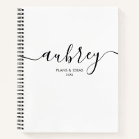 Name Girly Kalligrafie Modern Weiß