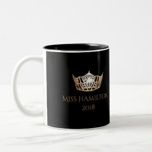 Name-Goldkronen-Tasse Art Fräuleins Amerika Zweifarbige Tasse