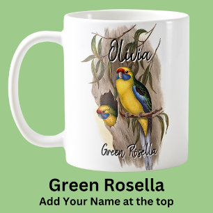Name Green Rosella Australian Bird Animal hinzufüg Kaffeetasse