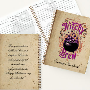 Name Gruseliges Halloween Hexenbrau Essen Rezeptbu Notizbuch