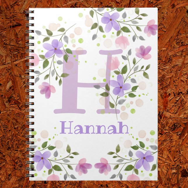 Name Hannah mit Blume Notizblock (Von Creator hochgeladen)