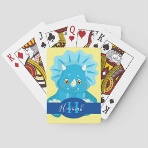 NAME HINZUFÜGEN   Blue Baby Dinosaurier Spielkarten