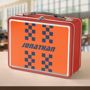 Name hinzufügen Farben editierbar Doppelte Karos g Metall Brotdose